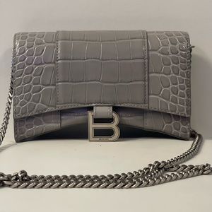Authentic Embossed Croc BALENCIAGA Crossbody bag